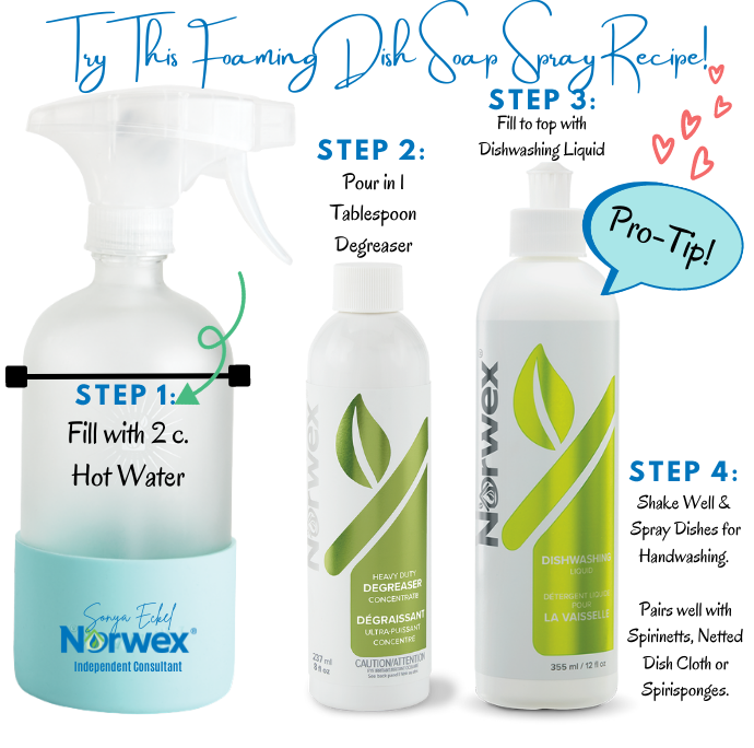 Norwex Dishwashing Spray Recipe