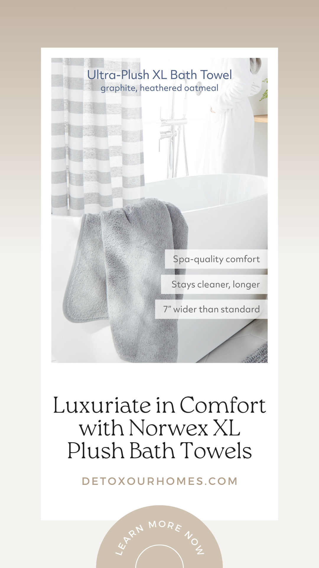 Luxuriate in Comfort with Norwex XL Plush Bath Towels