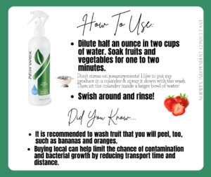 Norwex - how to use produce wash