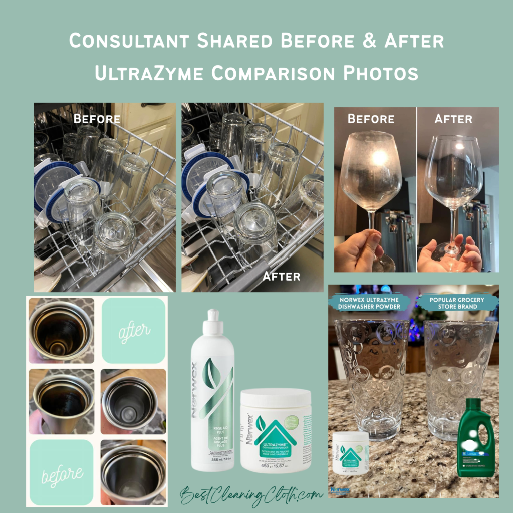 Norwex dishwasher products Ultrazyme and Rinse Aid